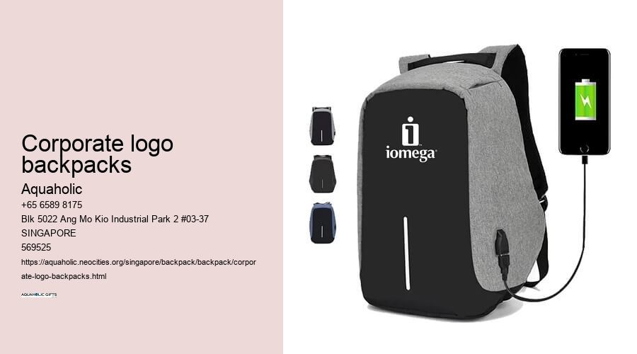 corporate logo backpacks