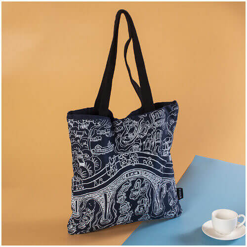 printed cotton tote bags